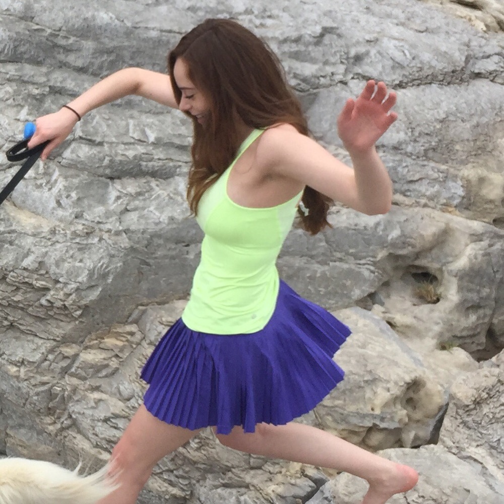 Lululemon racerback yellow workout tank!